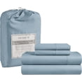 thumbnail image 1 of GFDYREE Queen Bed Sheets, 4 Pc Queen Size Bed Sheet Set, 450 Thread Count 100% Cotton Bed Sheets, Cooling Sheets Queen, Breathable Sheets Queen, Deep Pocket Queen Sheets - Forever Blue, 1 of 7