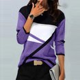thumbnail image 1 of Jsaierl 2024 Automne Hauts à Manches Longues pour Femmes Col Rond Confortables T-Shirts Graphiques Géométriques Tendance Chemises Amples Décontractées Habillées Blouses de Travail, 1 of 3