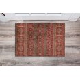 thumbnail image 4 of Tapis d'appoint lavable Neil 2 pi x 3 pi grenat et ivoire, 4 of 7