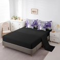 thumbnail image 3 of YST Purple Gray Watercolor 7-Piece Comforter Set, Oil Painting Grunge Bedding Set, Queen – Modern Abstract Design, 3 of 4