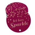 thumbnail image 1 of Inkdotpot Rose Gold Foil Paper Hang Tags Let Love Sparkle Wedding Favor Tags 50 Pieces, 1 of 6