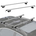 thumbnail image 1 of HOMCOM 2pc Roof Rack Car Roof Top Lockable Aluminum Cross Bars Adjustable Baggage Luggage Carrier, Silver (49"), 1 of 10