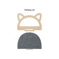 thumbnail image 5 of 1pc Wall-Mounted Cat Scratching Post, Cat Face Design Cat Climbing Frame With Felts, Wooden Cat Furniture For Playing, Climbing And Resting, Easy To A, 5 of 5