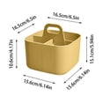 thumbnail image 3 of Color Random 1pc 2025 Small 4 Compartment Multiuse Caddy Organizer With Handle Art Craft Supplies Desk Stationery Pen Holder Stackable Back To School Stationery Storage Boxes, 3 of 8