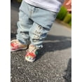 thumbnail image 3 of KIDSCOOL SPACE Baby Girl Boy Elastic Band Inside Ripped Denim Pants,7-8 Years, 3 of 8