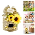 thumbnail image 2 of Bee Hive Decor Beehive Decoration 1 Pack Country Decorative Beehive Natural Beehive Theme Decoration Spring Summer Country Farmhouse Kitchen Table Tiered Tray Decorat, 2 of 5