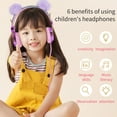 thumbnail image 2 of fastboy Children Headset Cartoon Wired 3.5mm Kids Headphone Plastic Adjustable Headphone for Phone Computer, 2 of 8