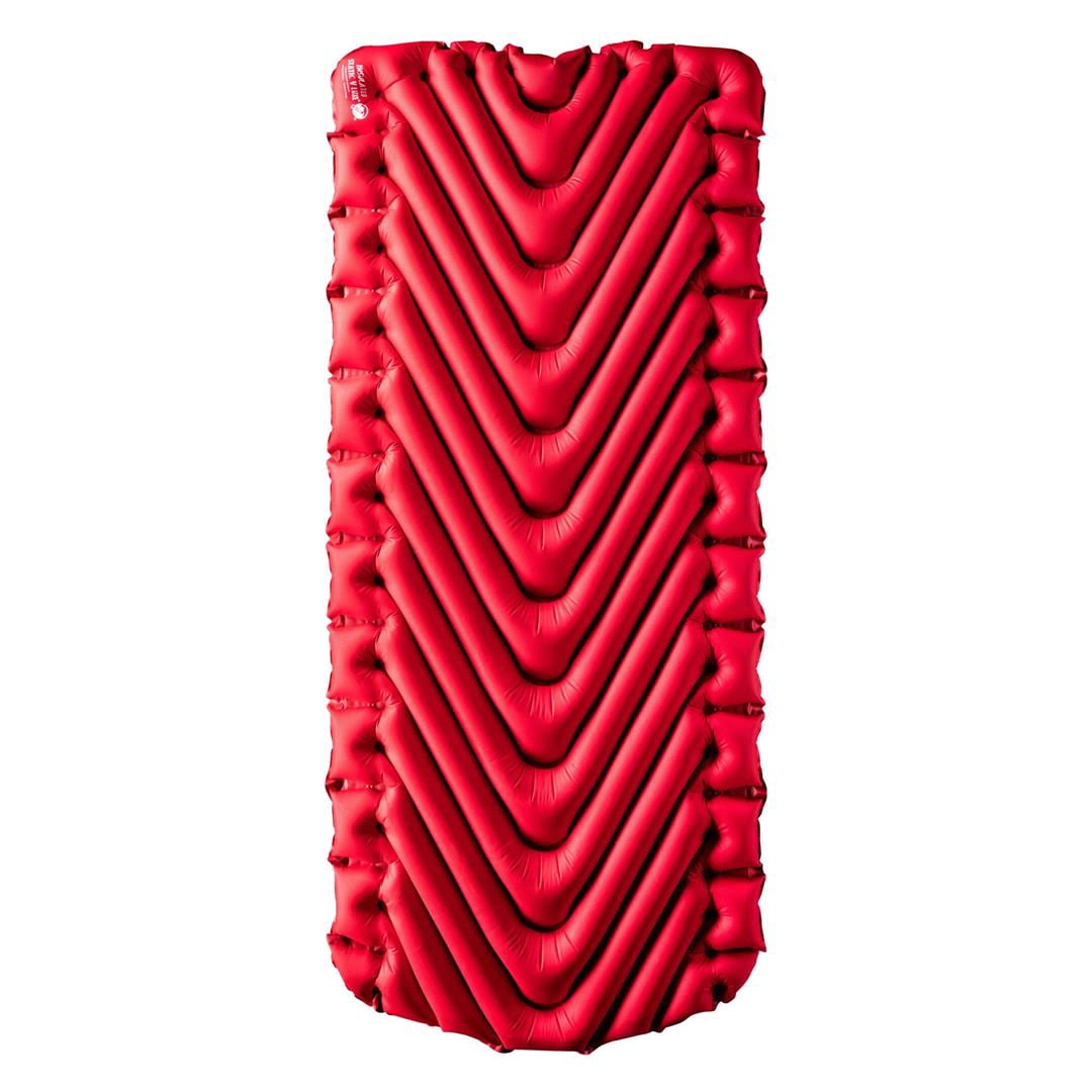Klymit Matelas de Couchage 06LIRD02D Isolé Static V Luxe; Gonflable; Gonflage Manuel à l'Aide de la Respiration; Conception à Chambre en V; Rouge; Tissu Polyester 75D; Poids de 32 Onces; Valeur R 5.5/ASTM 2.4