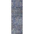 thumbnail image 1 of L Baiet CH244B26 2 x 6 Pi Dita Zone Graphique Tapis&44; Bleu, 1 of 1