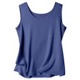 thumbnail image 4 of Women's Pure Color Silk Strap Tank Top With Round Neck, 4 of 4