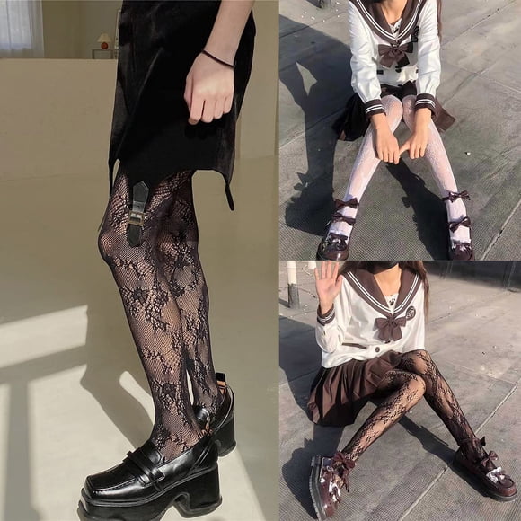 Outfmvch Sheer to Waist Pantyhose Fish Nets Leggings for Womens Panty and Stocking Dance Tights Panty Hose Panty Hose Women's Control Top Panty Hose Women's Black One Size