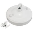 thumbnail image 2 of Milaget Ceiling Rose Ceiling Light Iron Hook Lamp Ceiling Lamp Ceiling Pendant Lamp Disc white, 2 of 7