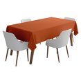 thumbnail image 1 of Vargottam Indoor/Outdoor Tablecloth 58 x 120" Inch Rectangular Tablecloth Waterproof Patio Table Cloths, Spring/Summer Table Covers for Backyard Circular Table/BBQs/Picnic - Orange, 1 of 6