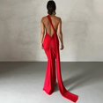 thumbnail image 2 of WTXUE Robes d'Été pour Femmes, Robe Moulante Sans Manches à Dos Ouvert Maxi pour Sortir Élégante Robe de Cocktail Longue, Robes Petite pour Femmes, Robe Dos Nu, Robes Rouges pour Femmes, Rouge P, 2 of 8