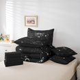 thumbnail image 4 of YST Taurus Bedding Set Psychedelic Celestial 7-Piece Comforter Set, Trippy Galaxy Theme, Full, Black White, 4 of 4