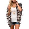 thumbnail image 2 of Cardigan Kimono Ample en Mousseline Transparente à Manches 3/4 à Imprimé Floral pour Femmes P-3TTG, 2 of 4