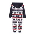 thumbnail image 3 of Pyjama à Capuche Parent-Enfant à Fermeture Éclair Assortie pour la Famille de Noël, 3 of 6