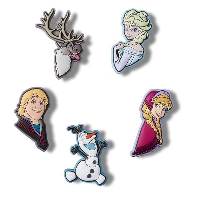 Crocs Jibbitz Frozen Disney Princess Character 5 Pack Shoe Charms | Jibbitz for Crocs
