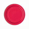 thumbnail image 1 of Unique Industries' Ravishing Red Round 7" Paper Plates, 24ct, 1 of 3