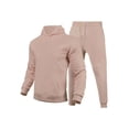 thumbnail image 1 of Innerwin Tracksuit Set Solid Color Men Sweatsuit Sports Hooded Athletic 2 Piece Jogging Suits Camel 2XL, 1 of 2