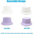 thumbnail image 2 of ORUYROP Bucket Hat for Women Men, Reversible Cotton Summer Sun Beach Fishing Cap Solid Color Style, 2 of 5