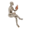 thumbnail image 3 of Innovative Reading Woman Ornament, Exquisite Workmanship Hand Painted Reading Woman Figurine  For Living Room B, 3 of 8