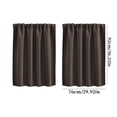 thumbnail image 3 of Iumwxz Curtains Living Room Bedroom Kitchen Solid Partition Divider Home Window Panel Easy Wash Durable High Quality Fabric Versatile Anti Fading 2 Pack Brown, 3 of 3