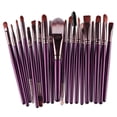 thumbnail image 1 of Graflsoa MAANGE 20-Piece Makeup Brush Set with Purple Handle & Coffee Tube, Travel-Friendly Beauty Tools for All Skin Types, 1 of 7