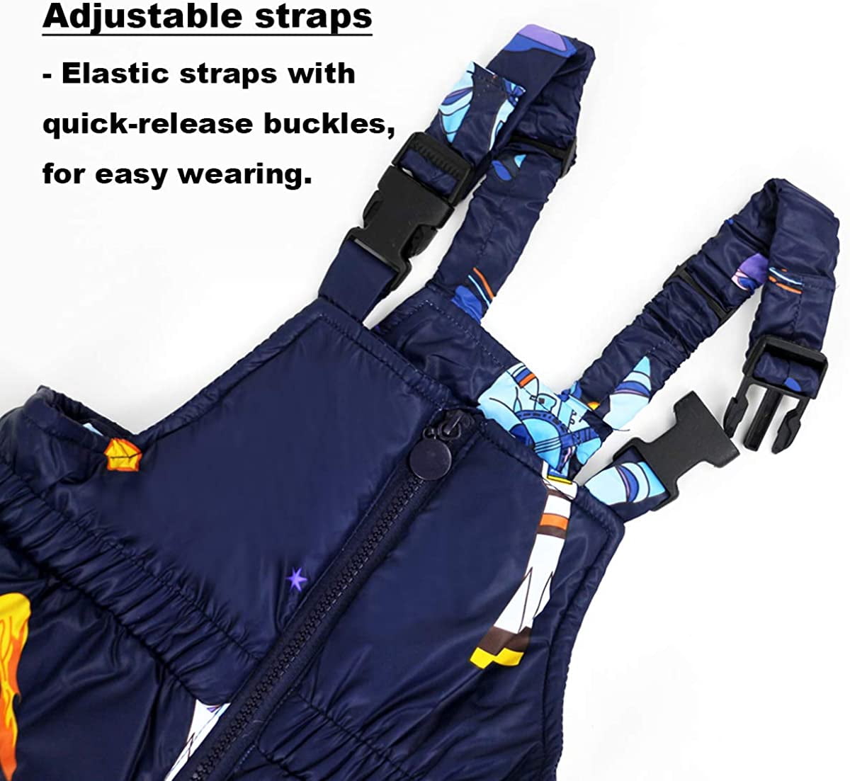 Kids Winter Puffer Jacket and Snow Pants 2-Piece Snowsuit Skisuit Set