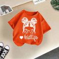 thumbnail image 2 of Chemises pour Bébé Fille Grandes Tailles Enfants Filles Imprimé Graphique Mignon Col Rond Manches Courtes T-Shirt Décontracté d'Été, 2 of 4