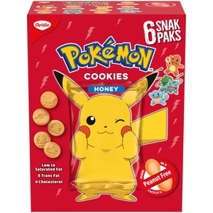Christie, Pokemon Honey Snack Pack, Made in a Peanut-Free Facility, Individually Wrapped, School Snacks