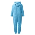 thumbnail image 4 of Pyjama Chaud pour Femmes Hiver Femmes Combinaison à Capuche à Manches Longues Pyjama Décontracté Hiver Chaud Combinaison de Nuit Pyjama à Manches Longues pour Femmes Combinaisons à Manches Longues pour Femmes, 4 of 6
