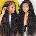 thumbnail image 2 of Perruque Lace Front Transparente Sans Colle en Cheveux Humains HD avec Densité de Ligne de Cheveux Pré-Épilée pour Bébé, Perruques Brésiliennes pour Femmes Noires, 2 of 5