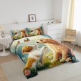 thumbnail image 3 of Erosebridal Ensembles de Douillette 3D pour Animaux de Compagnie Format Simple, Douillettes et Couettes Chat Chien Mignon, Déco de Chambre Jungle Groovy, Réversible 2 Pcs, 3 of 7