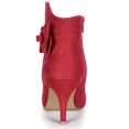 thumbnail image 3 of Unique Bargains Women's Flower Point Toe Size Zipper Stiletto Heel Ankle Boots, 3 of 7