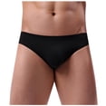 thumbnail image 2 of zbxnLI Bikini Briefs for Men Low Rise Breathable Soft Comfort Stretch Classic Underwear Solid Color, 2 of 5