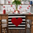 thumbnail image 4 of XZNGL Valentines Day Table Flag Festival Decoration Love Little Gnome Pattern Linen Table Cloth 33 * 183Cm, 4 of 8