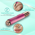 thumbnail image 4 of iMusthav 2 in 1 Eyebrow & Facial Hair Remover for Women Flawless Painless Electric Razor Trimmer Shaver 18K Gold-Plated, Rechargeable, 360° LED, 4 of 8