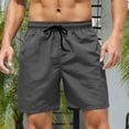 thumbnail image 2 of Besolor Men's Summer Swim Trunks Drawstring Quick Dry Board Shorts Bathing Suit with Mesh Lining Surfing Beach Shorts, 2 of 7