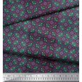 thumbnail image 2 of Soimoi Viscose Chiffon Fabric Stripe & Moroccan Kaleidoscope Decor Fabric Printed Yard 42 Inch Wide, 2 of 3