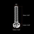 thumbnail image 2 of Unique Bargains M3x16mm Plastic Phillips Bolts PC Pan Head Machine Screws Transparent 50 Pack, 2 of 5