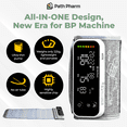 thumbnail image 2 of Path Pharm One-Piece Blood Pressure Monitor - Advanced Arm Blood Pressure Monitor for Home Use - Accurate Blood Pressure Cuff - Automatic Tensiometre with Large LED Screen - USB Heart Rate Monitor, 2 of 7
