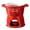 Red, variant on Fondue Cup Chocolate Melting Mug Warmer with Fork Ceramic Fondue Pot for Cheese Caramel and Chocolate Cooking Utensils