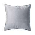 thumbnail image 1 of Seat Cushion Cover Solid Color Velvet Replacement Soft Decorative Reusable Zipper Sofa Pillow Case Accessories Grey 50x50cm, 1 of 9