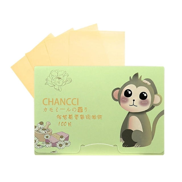 Blotting Paper Oil Control 100 Sheets Absorbing Face Skin Oily Mattify UK