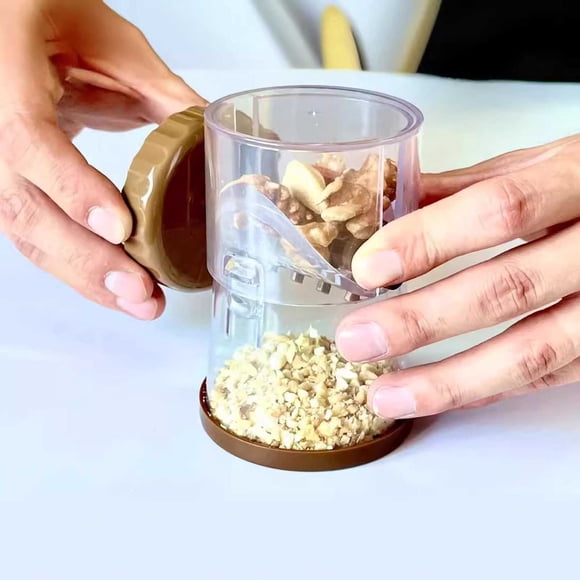 Hand Cranked Nut Grinder Crusher for Walnuts Almonds Peanuts Chocolate Baking Adjustable Coarseness Portable Manual Grinder with Sturdy Construction Easy to Use and Clean Compact Kitchen Tool