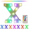 thumbnail image 2 of LiveSatisfy Clearance Colorful Light Up Letters, LED Letter Lights Marquee Letter Signs Battery Powered, Letter Lamp with Remote for Birthday Party Wedding Home Bar Christmas Decorations, 2 of 8