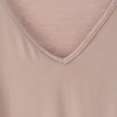 thumbnail image 4 of FAIWAD Womens Short Sleeve V Neck Tops Stretch Solid Color Lightweight Loose Pullover Tops, 4 of 4
