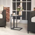 thumbnail image 2 of Gymax C Shaped End Table w/ Metal Frame Sofa Table for Small Space Indoor Outdoor, 2 of 10