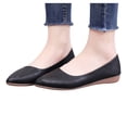 thumbnail image 3 of B91xZ Mocassins à Lacets pour Femmes Mocassins Décontractés Bout Rond Chaussures de Conduite Plates Souples Chaussures de Marche Femmes à Enfiler, Noir 9, 3 of 5